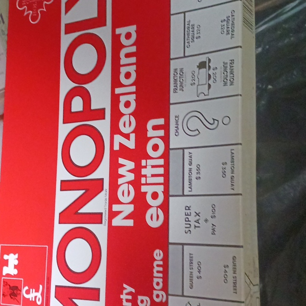 Monopoly New Zealand Version -pieces in original packaging